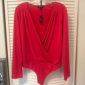Express Hot Pink Body Suit - Size Large
